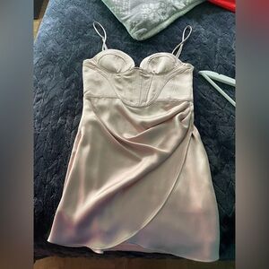Zara Champagne Mini Dress Size Small